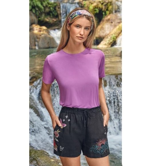Iris Favorite S/S Crew Neck Swing Tee from Johnny Was - Size Small - NWT - Picture 1 of 9